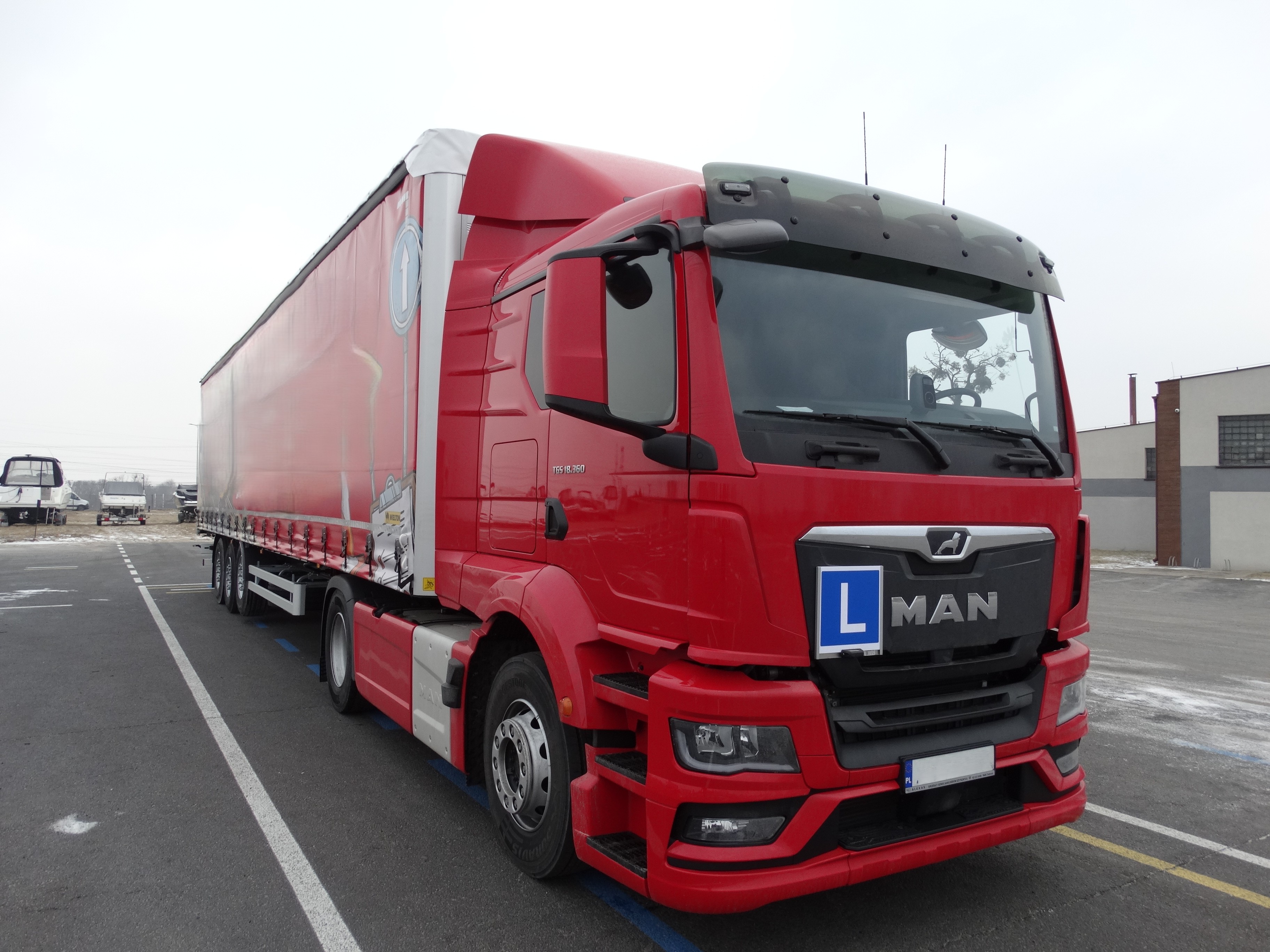 MAN TGS + Wielton — przystosowanie do nauki jazdy